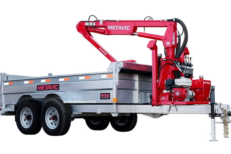 chargeuse bois metavic remorque 6x12