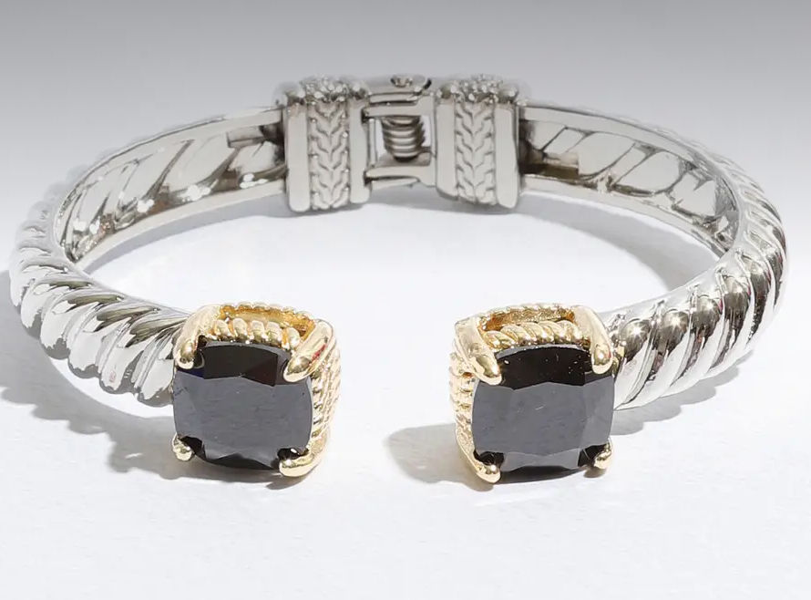 Thumbnail: Rhinestone Edge Bangle