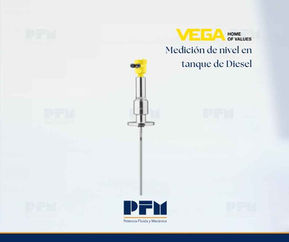 Sensor VEGAFLEX81 medición en tanque de Diesel