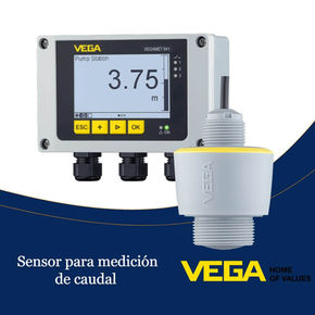 Medición de caudal por radar en canales abiertos
