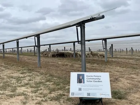 The Kacie Peters Community Solar Garden w/ Pivot Energy