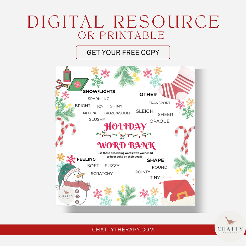 winter holiday words to teach kids for christmas events in edmonton