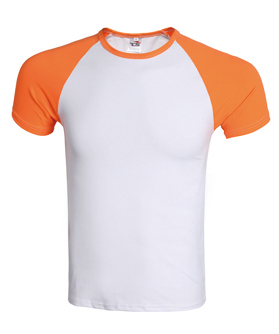 TS01_拼色Tee_橙