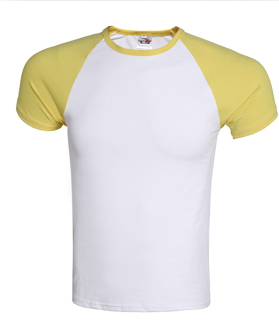 TS01_拼色Tee_黃