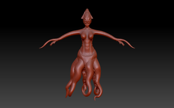 Nina - Detailed Mesh (front)