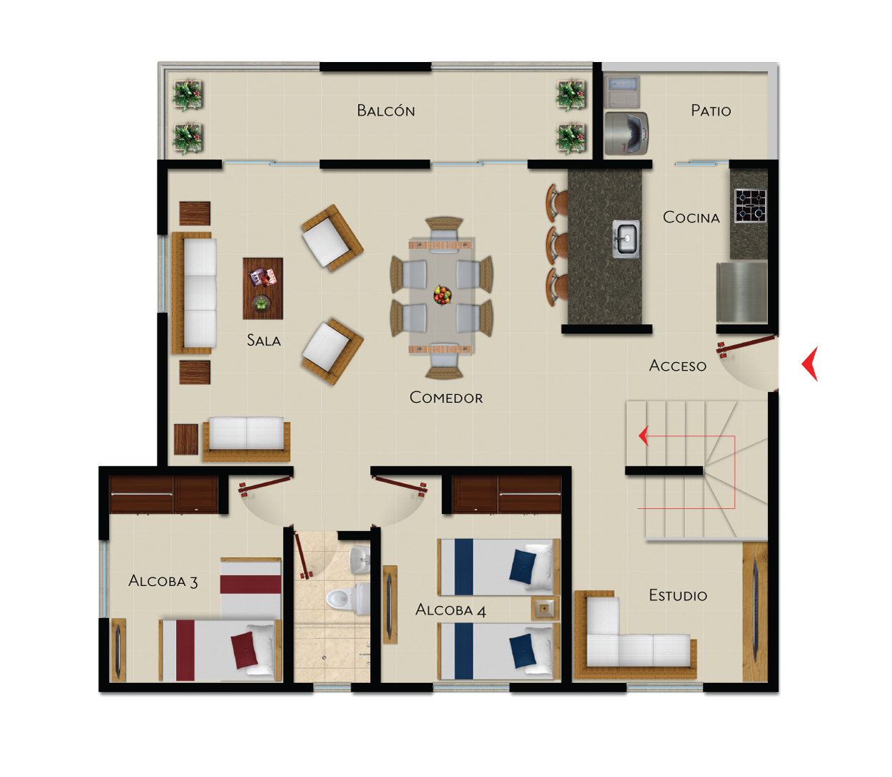 Penthouse B 1er Piso