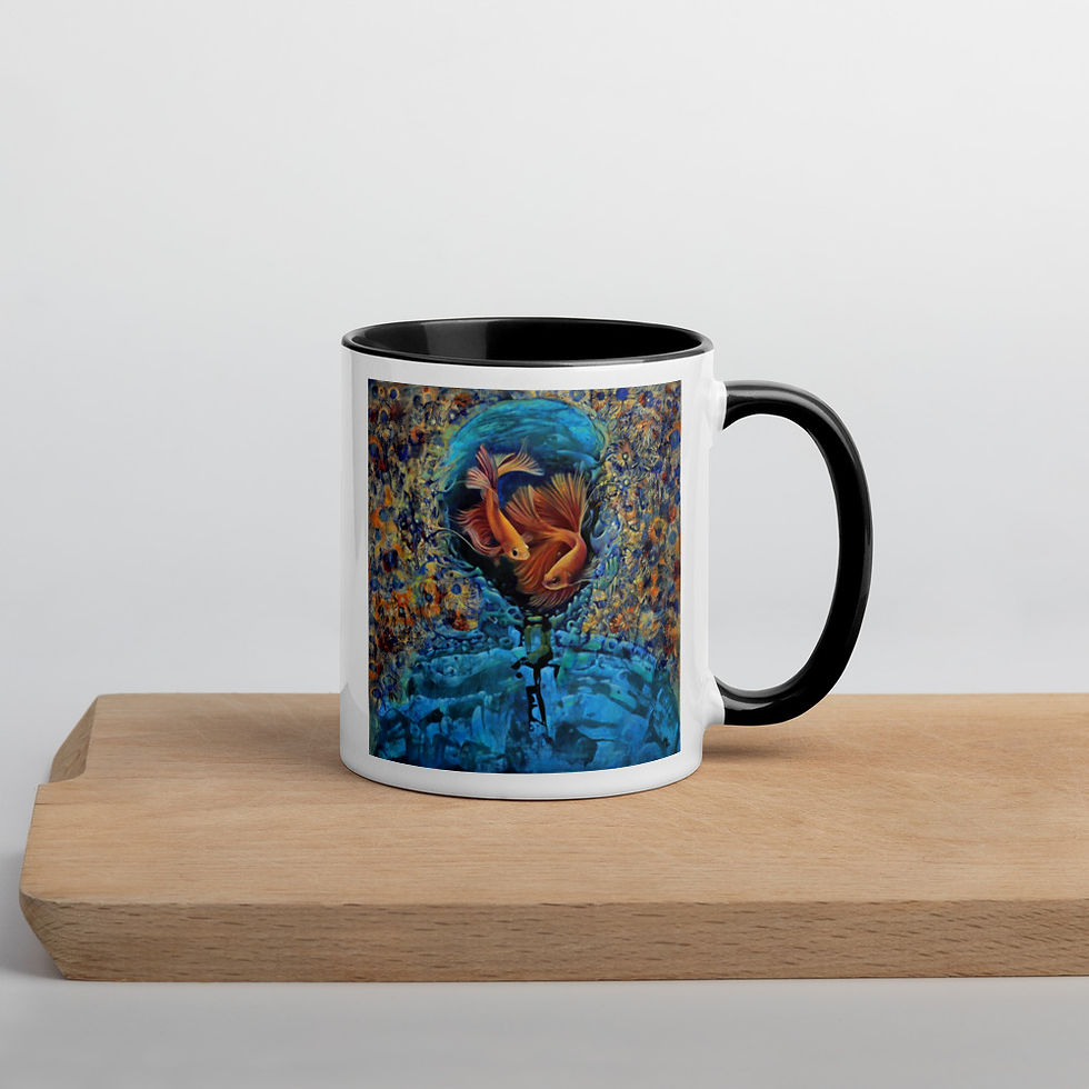 Pisces Mug with Color Inside