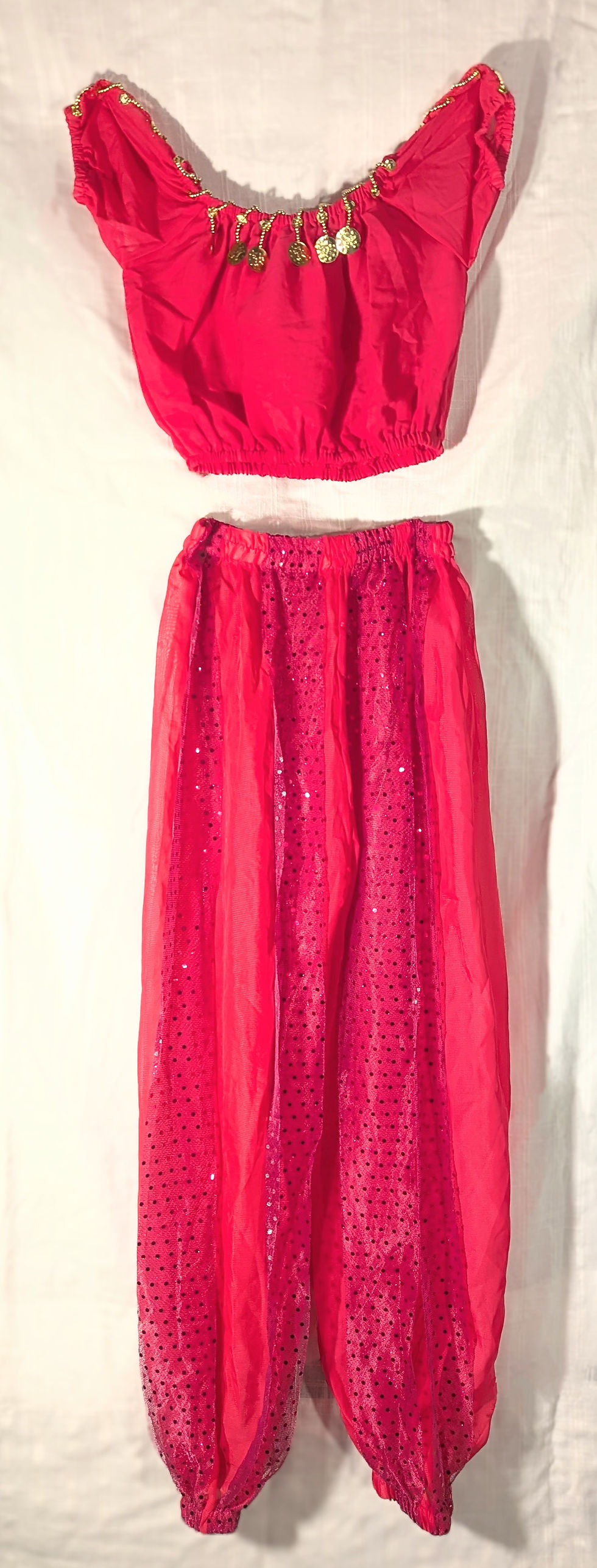 Pink Girls L (8-11 years old) Belly Dance Pant + Top