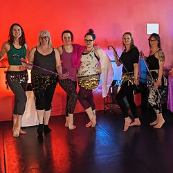 Beginner belly dance learnt some Saidi cane moves!
