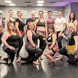 Intermediate belly dance class for fun & exercise
