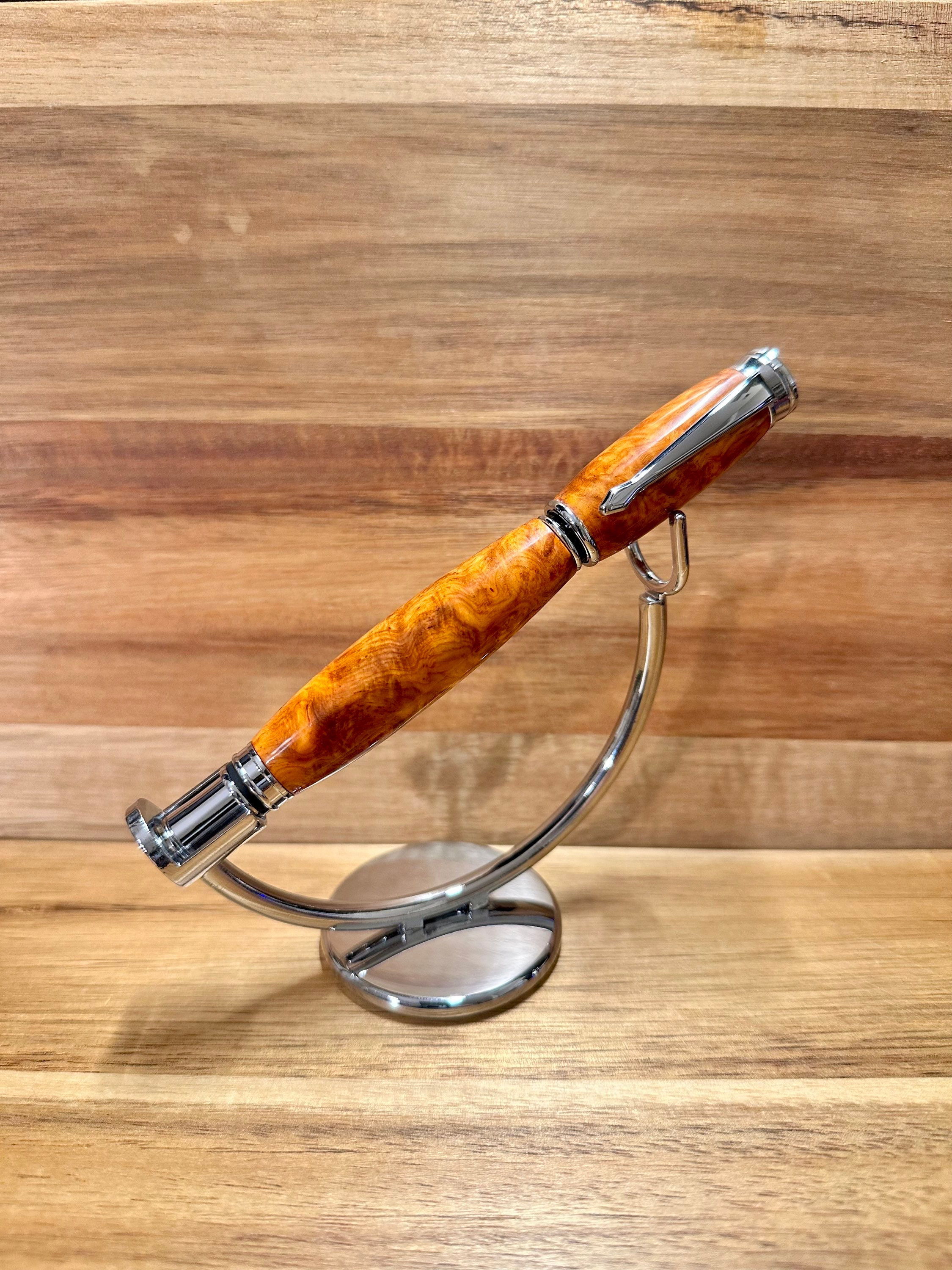 Executive Rollerball in Exhibition Grade Amboyna Burl