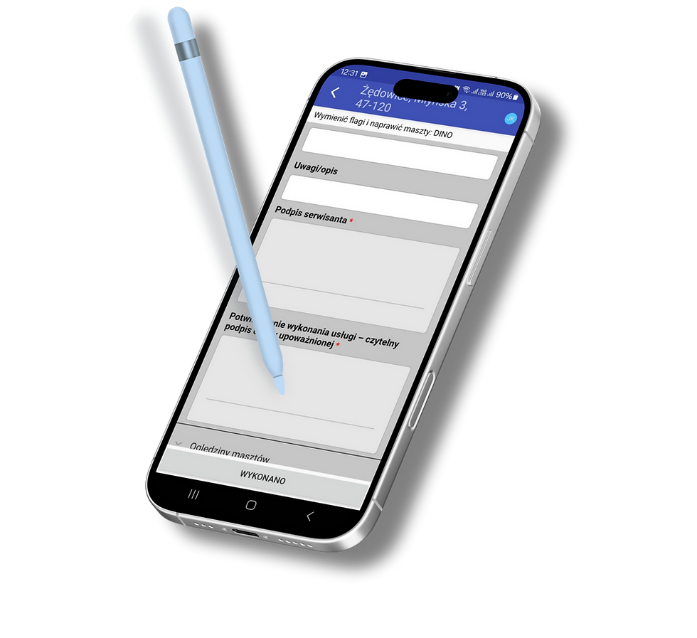 Aplikacja mobilna dla kierowców
