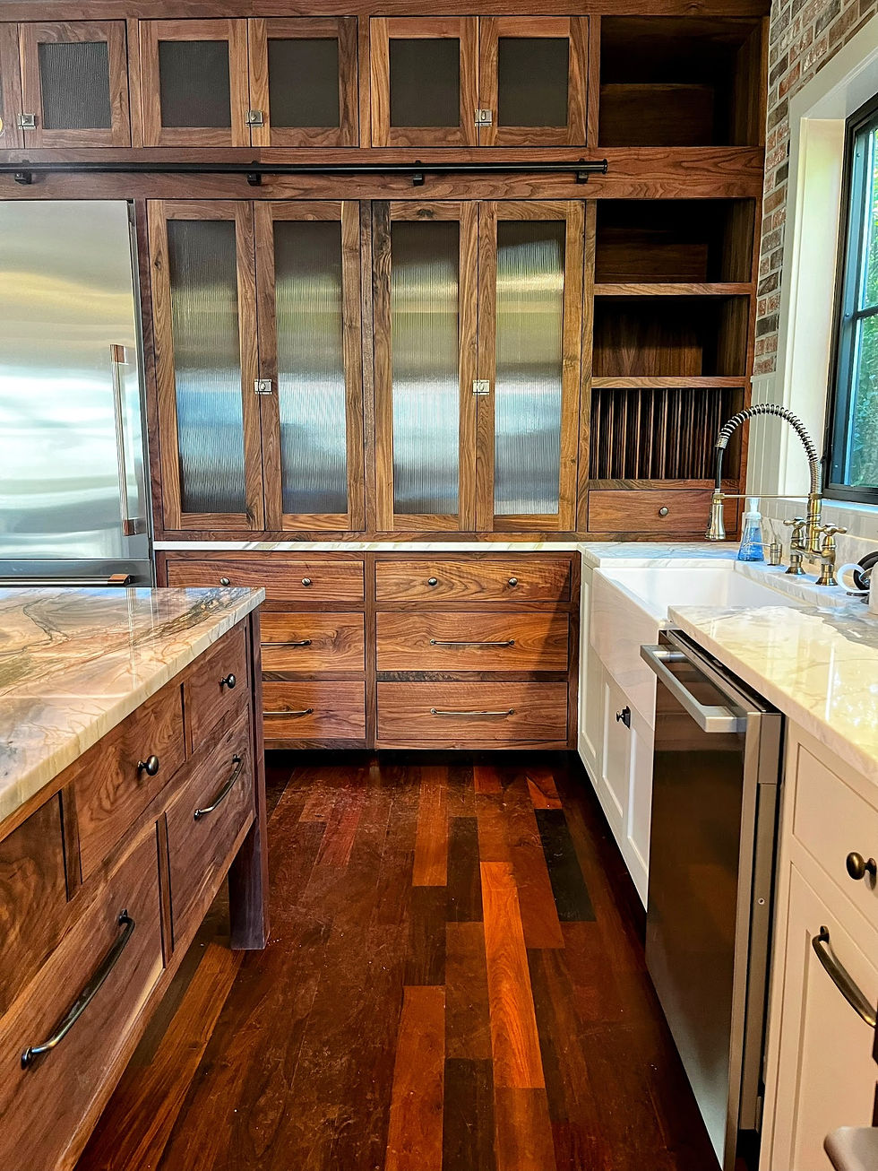 A Warm, Modern Touch: Custom Walnut Kitchen in NE Portland