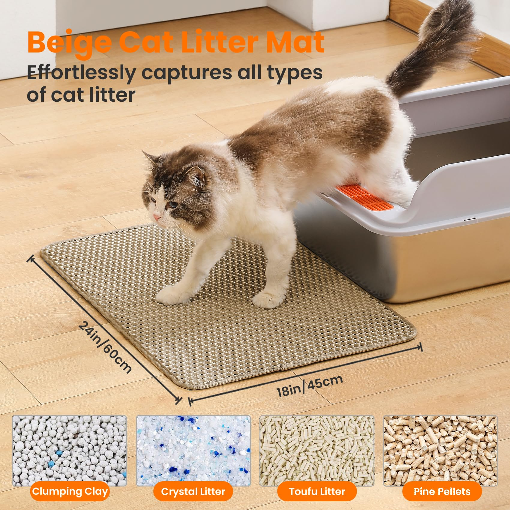 The LitterTrap™ Advanced Honeycomb Mat