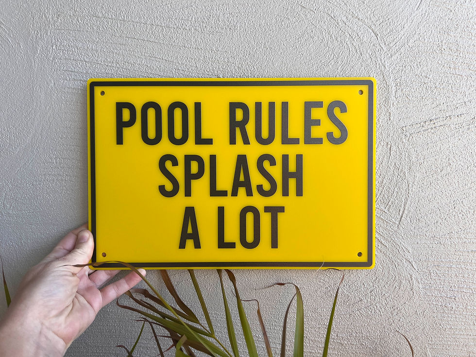 Custom UV Printed Text Sign