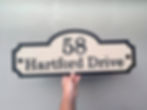Hampton Style Coastal Address Sign