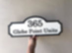 Hampton Style Unit Sign