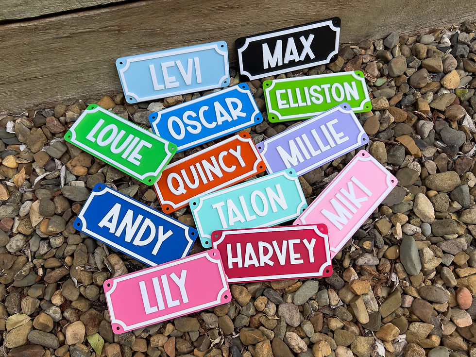 Thumbnail: Bike, Scooter, Ride On Car Name Signs