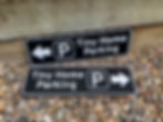 Tiny Home Parking Direction Signs