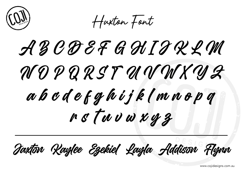 Thumbnail: Huxton Font