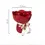Thumbnail: Ceramic Vase Rose Flower Shaped Vase Desk Decorati Flowers Bouquet for Home Gird
