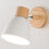Thumbnail: Wooden Nordic Wall Lamp With Switch Modern Wall Sconce For Bedroom Living Room H