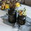 Thumbnail: Nordic Black Glass Vases Hydroponics Plant Flower  Home Decor  for Artificial Fl