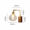 Thumbnail: Modern Luxury Retro Wooden Wall Lamp Vintage Walnut Nordic Glass Wall Sconce AC1