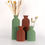 Thumbnail: Set of 2 Bohemian Style Vases, Elegant Plastic Cups for Dried Flowers Suitable f