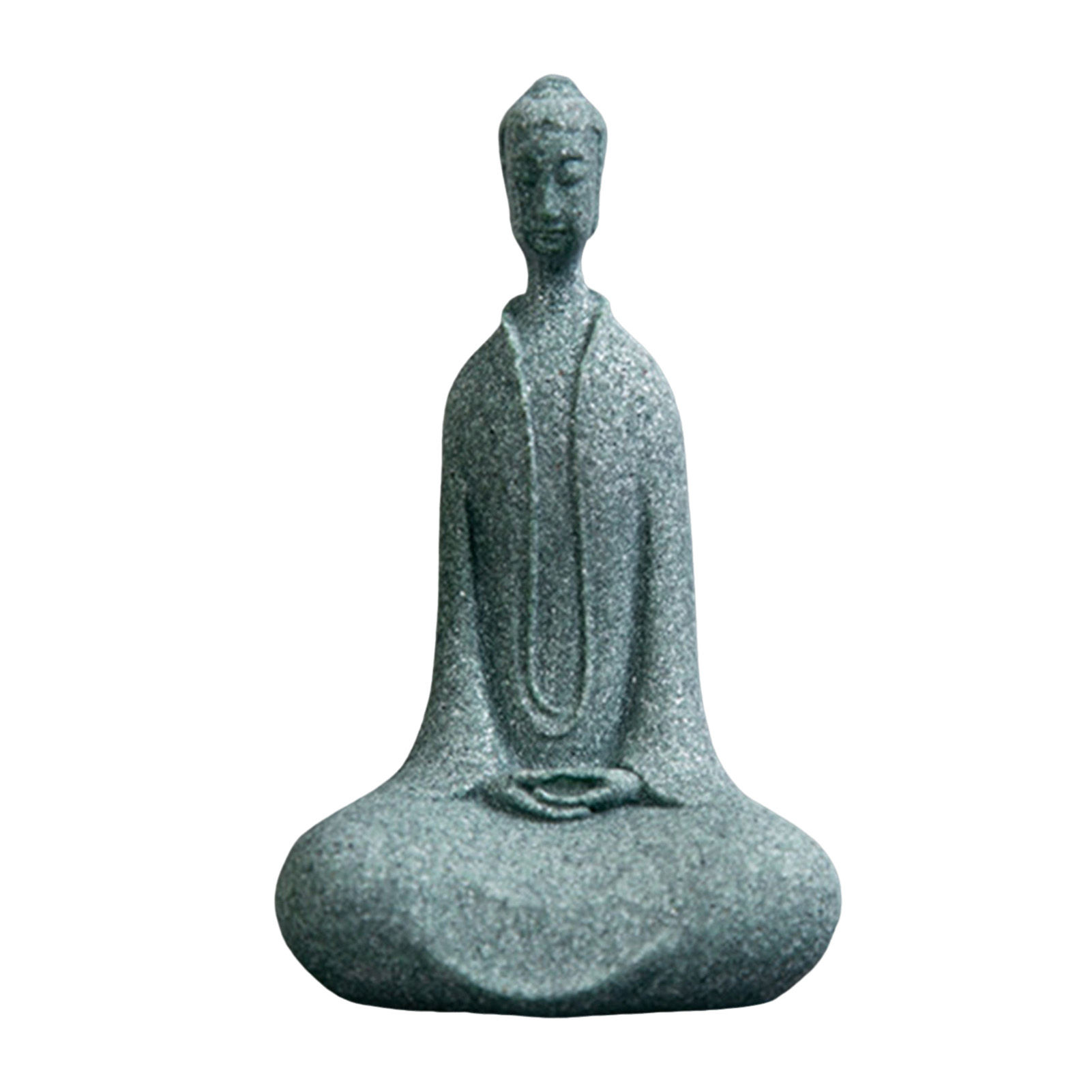 Meditating Buddha Statue Sculpture Natural Stone  Room Ornament Suitable for Off