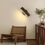 Thumbnail: Japanese Wooden Wall Lamp Light for Master Bedroom Bedside Living Room Hotel Bar