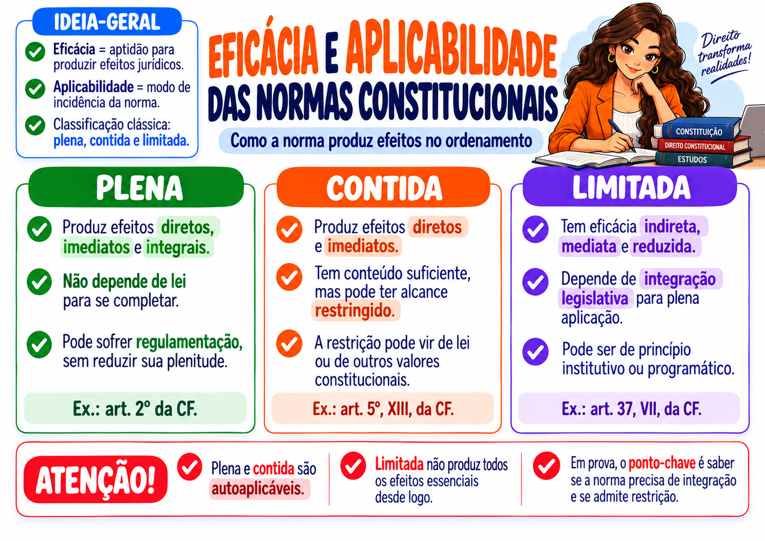 Amostra real 2 dos mapas de Direito Constitucional