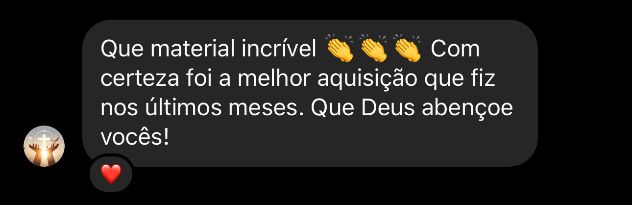 Mensagem dizendo que os Supermapas foram a melhor aquisição dos últimos meses