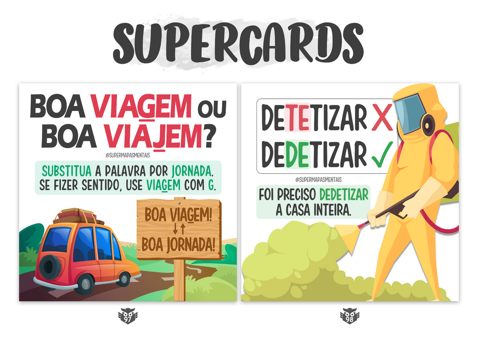 Supercard: Viagem, viajem, detetizar e dedetizar