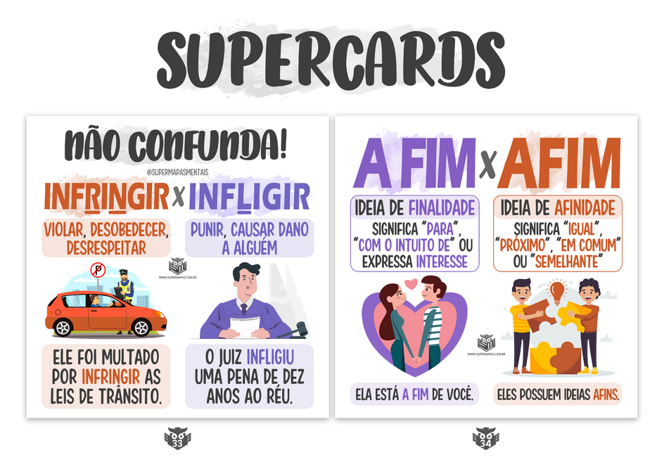 Supercard: Infringir, infligir, a fim e afim