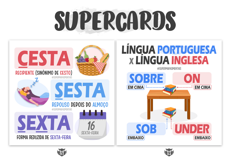 Supercard: Cesta, sesta, sexta e preposições