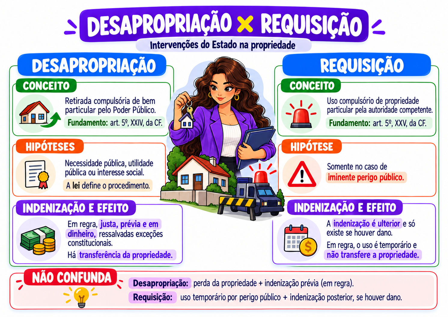 Amostra real 5 dos mapas de Direito Constitucional
