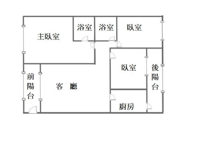 縮圖：龍安區~典藏龍邸~明亮美裝前後陽台大3房