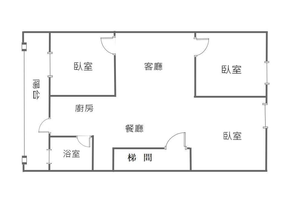 縮圖：桃園龍安區~低總價格局方正新裝明亮美三房美寓