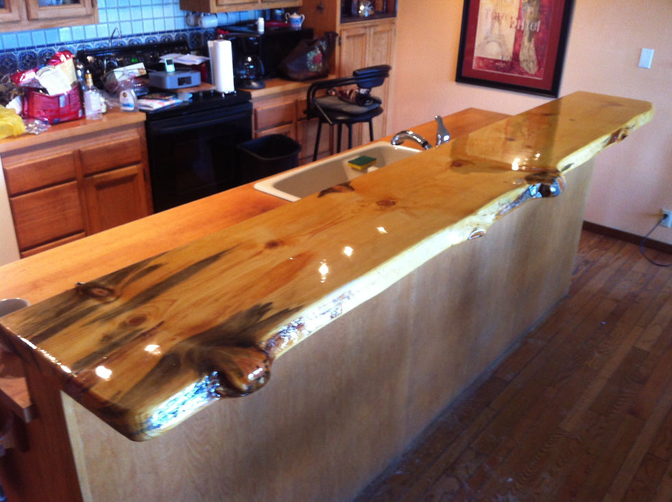 2" slab bar top