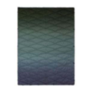 Embroidered Gradient Puffer Blanket — Cozy Quilted Throw for Home & Outdoor