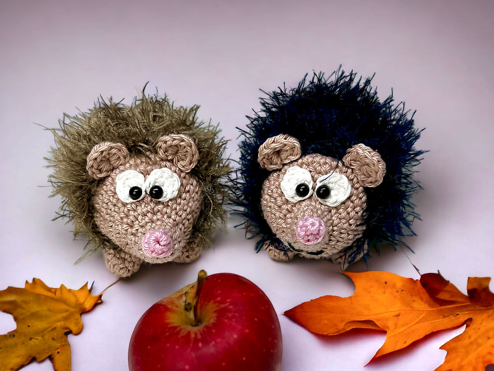 Miniaturbild: Igel Familie - Häkelanleitung