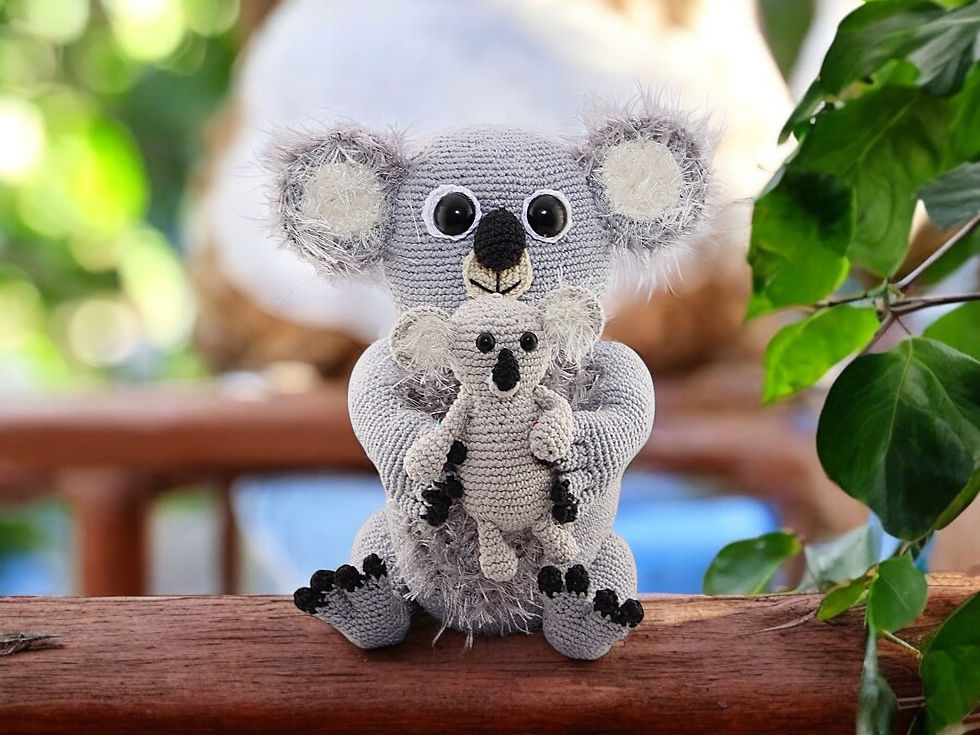 Miniaturbild: Koalabär Familie - Häkelanleitung DE|EN