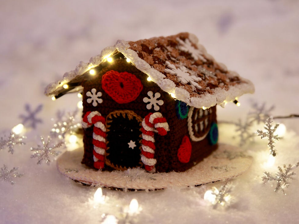 Miniaturbild: Lebkuchenhaus - Häkelanleitung