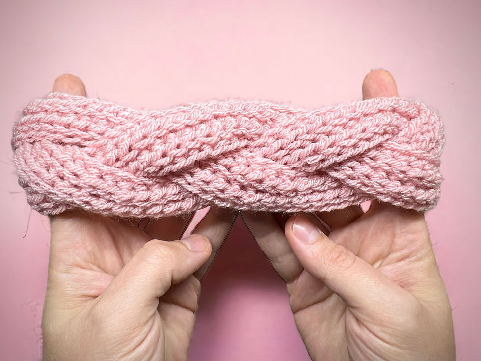 Miniaturbild: Geflochtenes Stirnband - Häkelanleitung | für alle Größen | DE|ENG