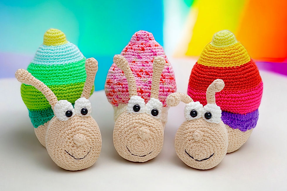 Thumbnail: Zuckersüße Schnecke Küma - Häkelanleitung DE|EN