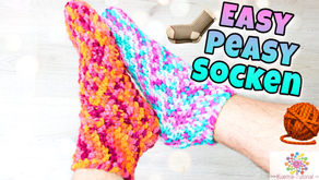 Kostenlose Häkelanleitung: Easy Peasy Socken häkeln