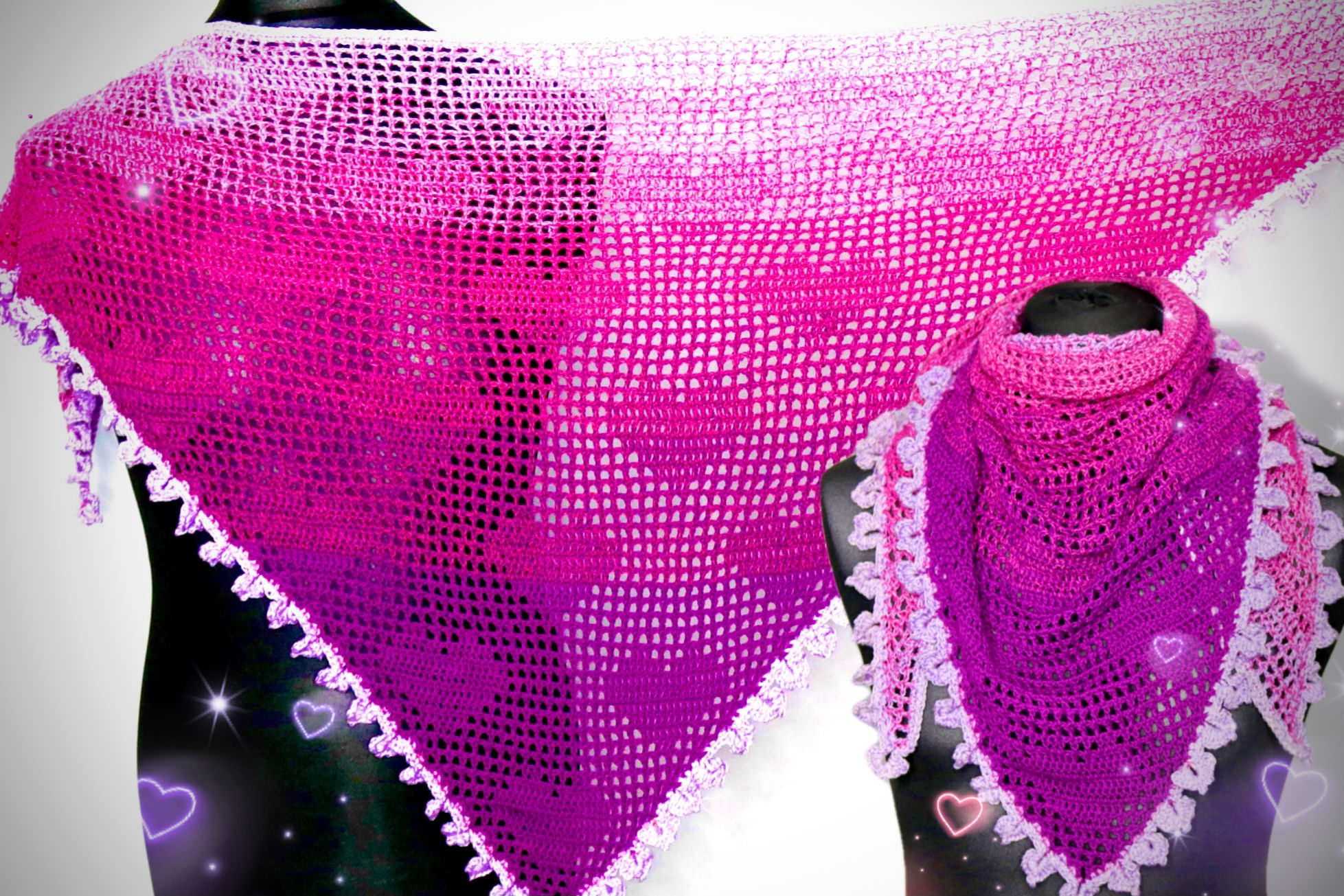 Tuch Love is Love - Häkelanleitung DE|ENG