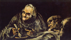 Francisco Goya, Two Old Men Eating Soup. 1819-1823