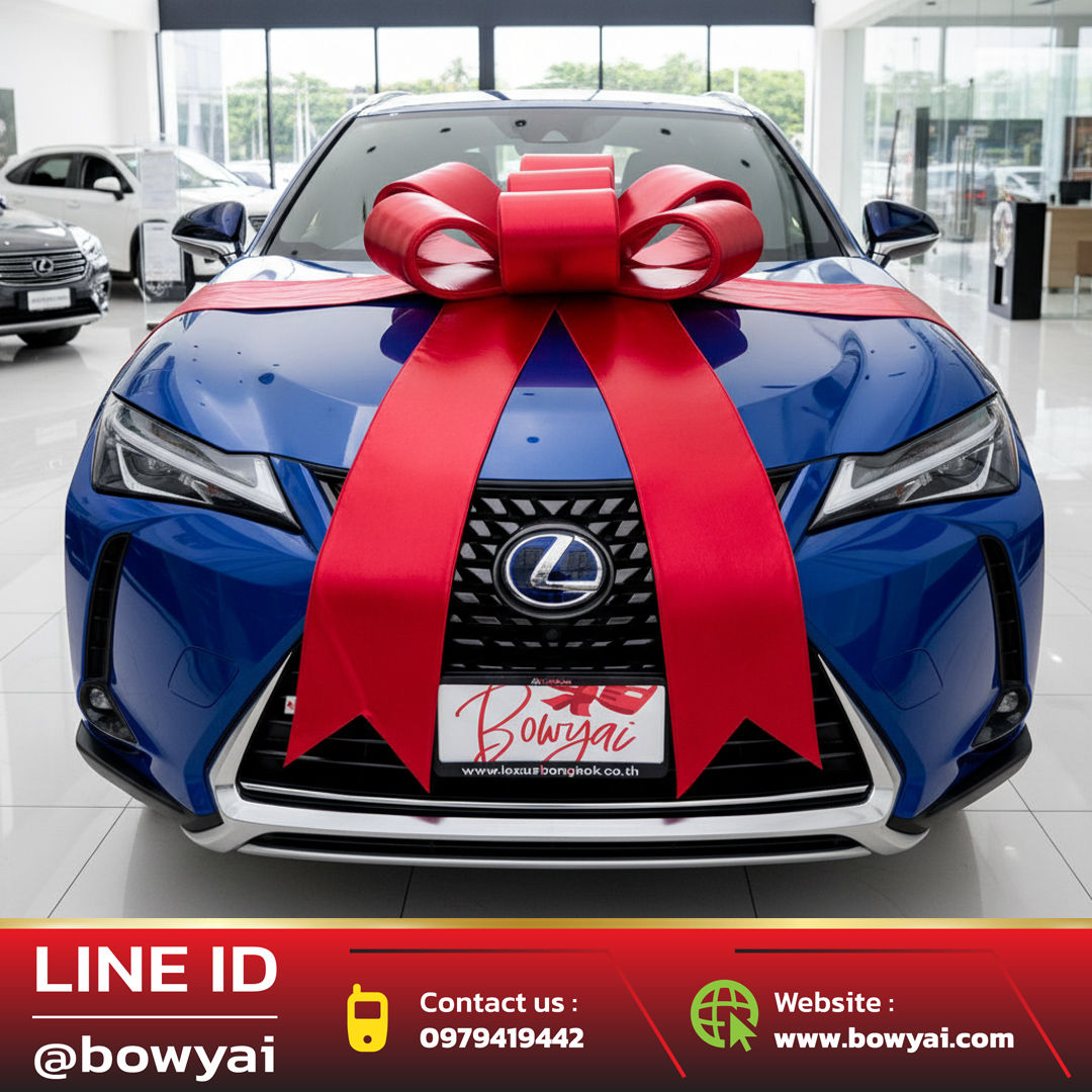 โบว์ติดรถยนต์ ทรงดอกไม้ 6 แฉก